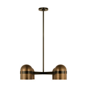 Mid. Chandeliers Metal Shade by Visual Comfort Modern ( 182 | AKCH33527BDZ/BWB Octavia ) 