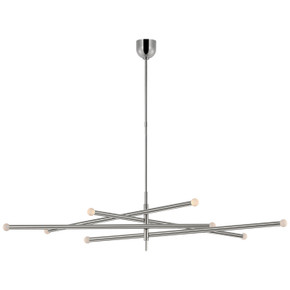 Large Chandeliers Geometric/Linear by Visual Comfort Signature ( 268 | KW 5595PN-ECG Rousseau ) 