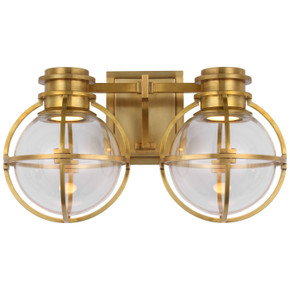 Bathroom Fixtures Two Lights by Visual Comfort Signature ( 268 | CHD 2482AB-CG Gracie ) 