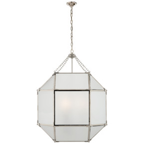Foyer/Hall Lanterns Glass w/Frame by Visual Comfort Signature ( 268 | SK 5010PN-FG Morris ) 