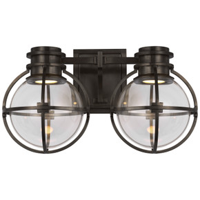 Bathroom Fixtures Two Lights by Visual Comfort Signature ( 268 | CHD 2482BZ-CG Gracie ) 