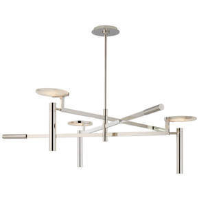 Large Chandeliers Geometric/Linear by Visual Comfort Signature ( 268 | KW 5602PN-ALB Melange ) 