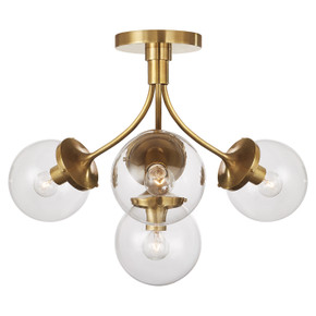 Semi-Flush Mts. Directional by Visual Comfort Signature ( 268 | KS 4407SB-CG Prescott ) 