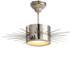 Semi-Flush Mts. Glass Down by Visual Comfort Signature ( 268 | SK 5201PN Soleil ) 