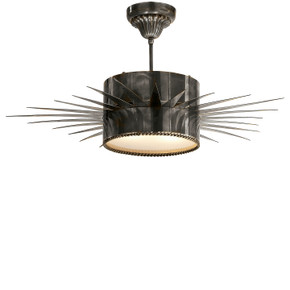 Semi-Flush Mts. Drum Shade by Visual Comfort Signature ( 268 | SK 5202BZ Soleil ) 