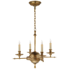 Mini Chandeliers Candle by Visual Comfort Signature ( 268 | CHC 1448AB Leaf and Arrow ) 