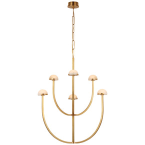 Large Chandeliers Glass Shade by Visual Comfort Signature ( 268 | KW 5621AB-ALB Pedra ) 