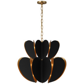 Mid. Chandeliers Candle by Visual Comfort Signature ( 268 | KS 5132BLK/G Danes ) 