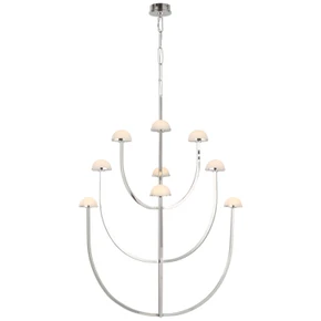 Large Chandeliers Glass Shade by Visual Comfort Signature ( 268 | KW 5622PN-ALB Pedra ) 