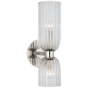 Sconces Double Glass by Visual Comfort Signature ( 268 | ARN 2500PN-CG Asalea ) 