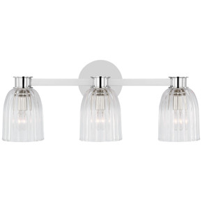 Bathroom Fixtures Three Lights by Visual Comfort Signature ( 268 | ARN 2503PN-CG Asalea ) 