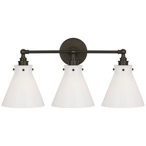 Bathroom Fixtures Three Lights by Visual Comfort Signature ( 268 | CHD 2529BZ-WG Parkington ) 