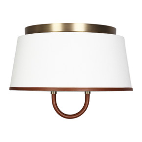 Flush Mounts Drum Shade by Visual Comfort Studio ( 454 | LF1002TWB Katie ) 
