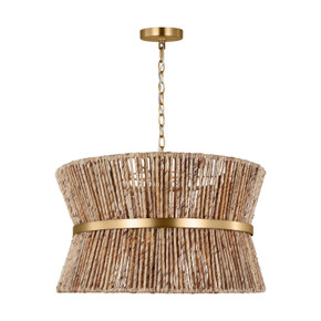 Mid. Chandeliers Drum Shade by Visual Comfort Studio ( 454 | DJP1063SB Thurlo ) 