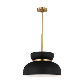 Pendants Metal Shade by Visual Comfort Studio ( 454 | DJP1111SBMBK Pemberton ) 