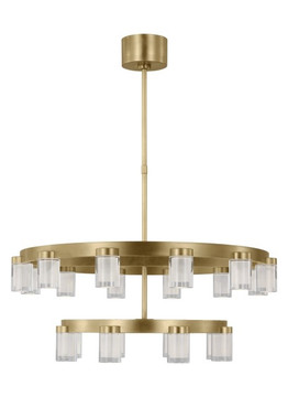 Mid. Chandeliers Glass Down by Visual Comfort Modern ( 182 | KWCH19827NB Esfera ) 