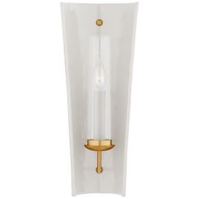 Sconces Single Glass by Visual Comfort Signature ( 268 | CHD 2606WHT Downey ) 