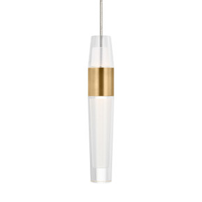 Mini Pendants Glass Down by Visual Comfort Modern ( 182 | SLPD396MP27NB Lassell ) 