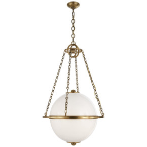 Foyer/Hall Lanterns Glass w/Frame by Visual Comfort Signature ( 268 | CHC 2135AB-WG Modern Globe ) 