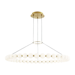 Large Chandeliers Glass Shade by Visual Comfort Modern ( 182 | 700OBT42NB-LED927 Orbet ) 