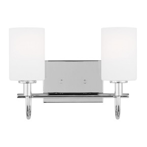Bathroom Fixtures Two Lights by Visual Comfort Studio ( 454 | 4457102-05 Oak Moore ) 