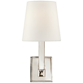 Sconces Single Candle by Visual Comfort Signature ( 268 | SL 2819PN-L Square Tube ) 