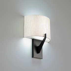 Sconces Drum Shade by W.A.C. Lighting ( 34 | WS-47108-30-BK Fitzgerald ) 