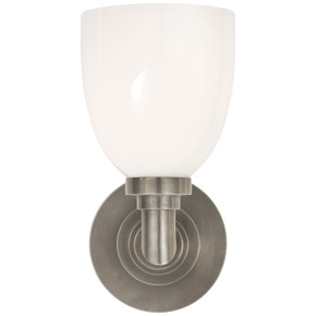 Sconces Single Glass by Visual Comfort Signature ( 268 | SL 2841AN-WG Wilton ) 