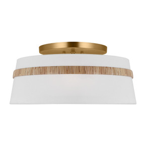 Semi-Flush Mts. Drum Shade by Visual Comfort Studio ( 454 | AF1153RTN Cordtlandt ) 