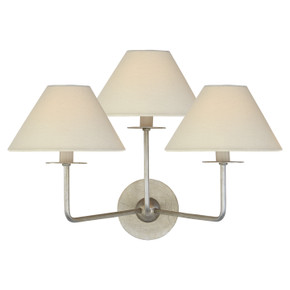 Sconces Triple Candle by Visual Comfort Signature ( 268 | NW 2070BSL-L Kelley ) 