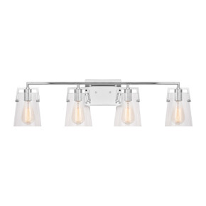 Bathroom Fixtures Four Lights by Visual Comfort Studio ( 454 | DJV1034CH Crofton ) 