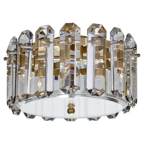 Flush Mounts Drum Shade by Visual Comfort Signature ( 268 | ARN 4124HAB-CG Bonnington ) 