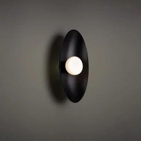 Sconces Single Glass by W.A.C. Lighting ( 34 | WS-53318-27-BK Glamour ) 