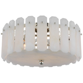 Flush Mounts Drum Shade by Visual Comfort Signature ( 268 | ARN 4125PN-ALB Bonnington ) 