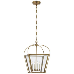 Foyer/Hall Lanterns Glass w/Frame by Visual Comfort Signature ( 268 | CHC 3438AB-CG Riverside ) 