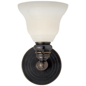 Sconces Single Glass by Visual Comfort Signature ( 268 | SL 2931BZ/SLEG-WG Boston ) 
