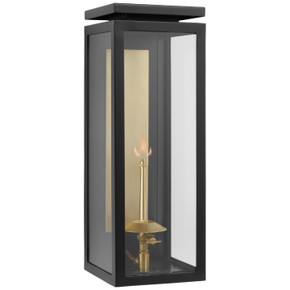 Exterior Wall Mt./Flush by Visual Comfort Signature ( 268 | CHO 2550BLK-CG Fresno Gas ) 