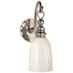 Sconces Single Glass by Visual Comfort Signature ( 268 | SL 2934PN-WG Boston ) 