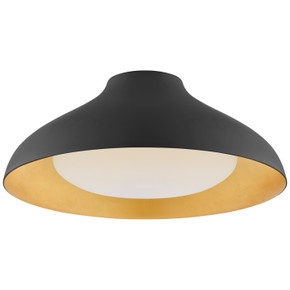 Flush Mounts Metal Shade by Visual Comfort Signature ( 268 | ARN 4351MBK-SWG Agnes ) 