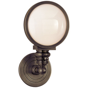 Sconces Single Glass by Visual Comfort Signature ( 268 | SL 2935BZ-WG Boston ) 