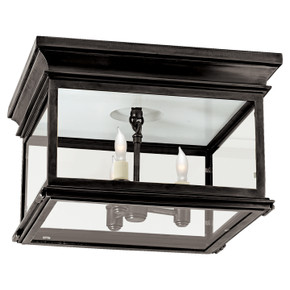 Flush Mounts Cage Style by Visual Comfort Signature ( 268 | CHC 4129BZ-CG Club Square ) 