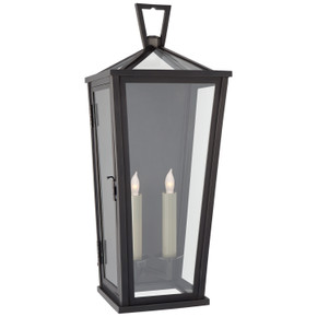 Exterior Wall Mount by Visual Comfort Signature ( 268 | CHO 2791BZ-CG Darlana Outdoor ) 
