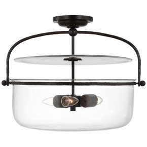 Semi-Flush Mts. Bowl Style by Visual Comfort Signature ( 268 | CHC 4270AI-CG Lorford ) 