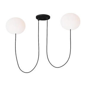 Mid. Chandeliers Glass Up by Visual Comfort Modern ( 182 | PBCH35827OPB Helium ) 