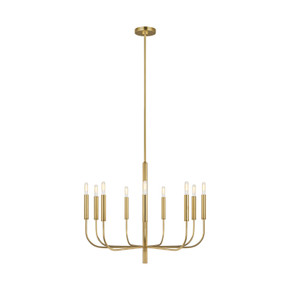 Mid. Chandeliers Candle by Visual Comfort Studio ( 454 | EC1009BBS Brianna ) 