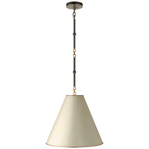 Pendants Fabric Shade by Visual Comfort Signature ( 268 | TOB 5090BZ/HAB-AW Goodman ) 
