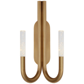 Sconces Double Glass by Visual Comfort Signature ( 268 | KW 2283AB-SG Rousseau ) 