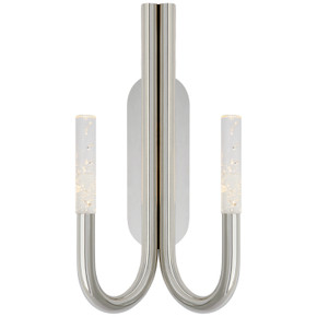Sconces Double Glass by Visual Comfort Signature ( 268 | KW 2283PN-SG Rousseau ) 