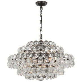 Mid. Chandeliers Empire/Basket by Visual Comfort Signature ( 268 | ARN 5105BZ-CG Sanger ) 