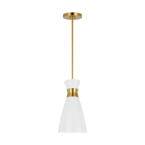 Mini Pendants Metal Shade by Visual Comfort Studio ( 454 | EP1221MWTBBS Heath ) 